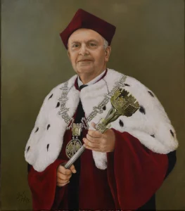Andrzej Bialkiewicz portret rektorski przed oprawa 1920 - Jubileusz 80-lecia Politechniki Krakowskiej