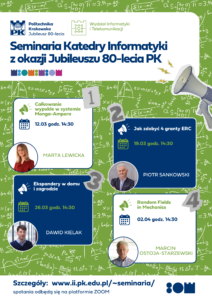 plakat seminaria it wiit - Jubileusz 80-lecia Politechniki Krakowskiej