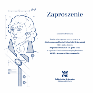 Zaproszenie Mural web 800px - Jubileusz 80-lecia Politechniki Krakowskiej